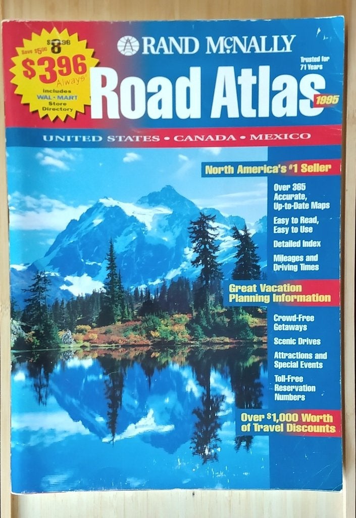 vintage road atlas rand Mc Nally 1995, volgnr 13, Gelezen, Overige gebieden, Overige typen, Ophalen of Verzenden