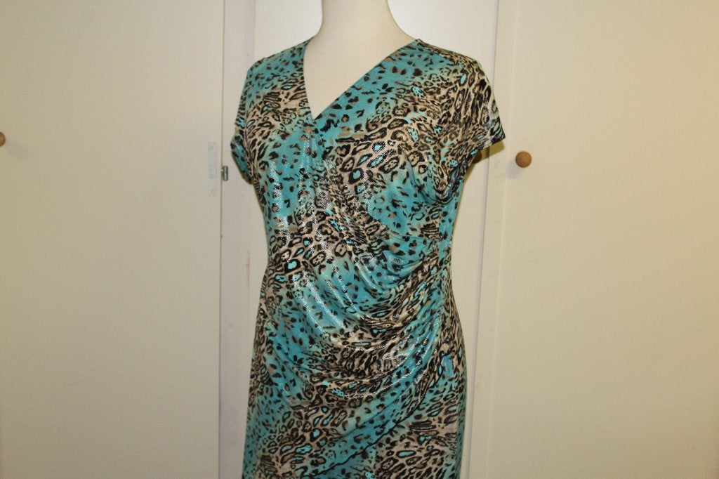Joseph Ribkoff elegant gekleurde stretch jurk mt 46, Kleding | Dames, Jurken, Overige kleuren, Verzenden, ., Maat 46/48 (XL) of groter