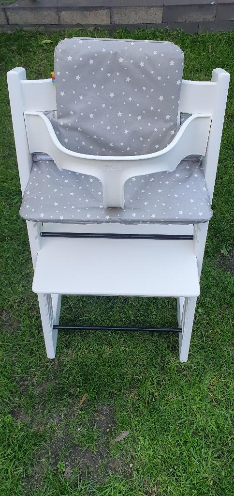 Stokke Tripp Trapp kinderstoel (refurbished)(incl. Babyset), Kinderen en Baby's, Kinderstoelen, Ophalen, Zo goed als nieuw, Meegroeistoel