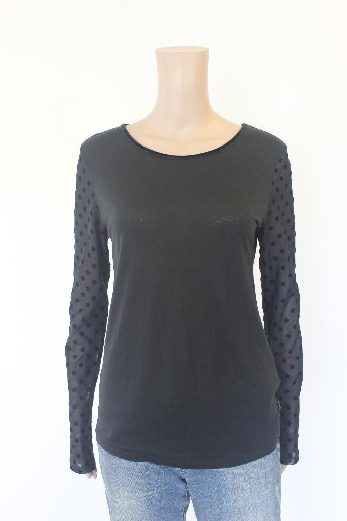 Maison Scotch zwart T-shirt maat 36, ., Zwart, Zo goed als nieuw, Korte mouw