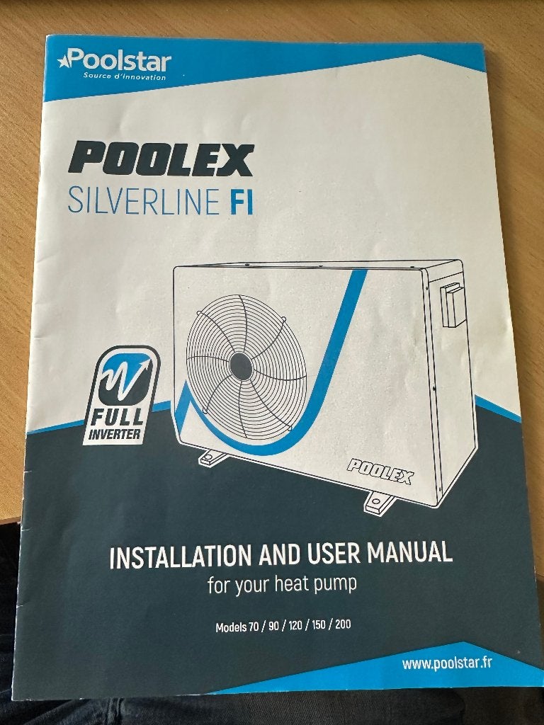 Warmtepomp zwembad Poolex Silverline F1 7 kw, Tuin en Terras, Ophalen, Zo goed als nieuw, Zwembadpomp