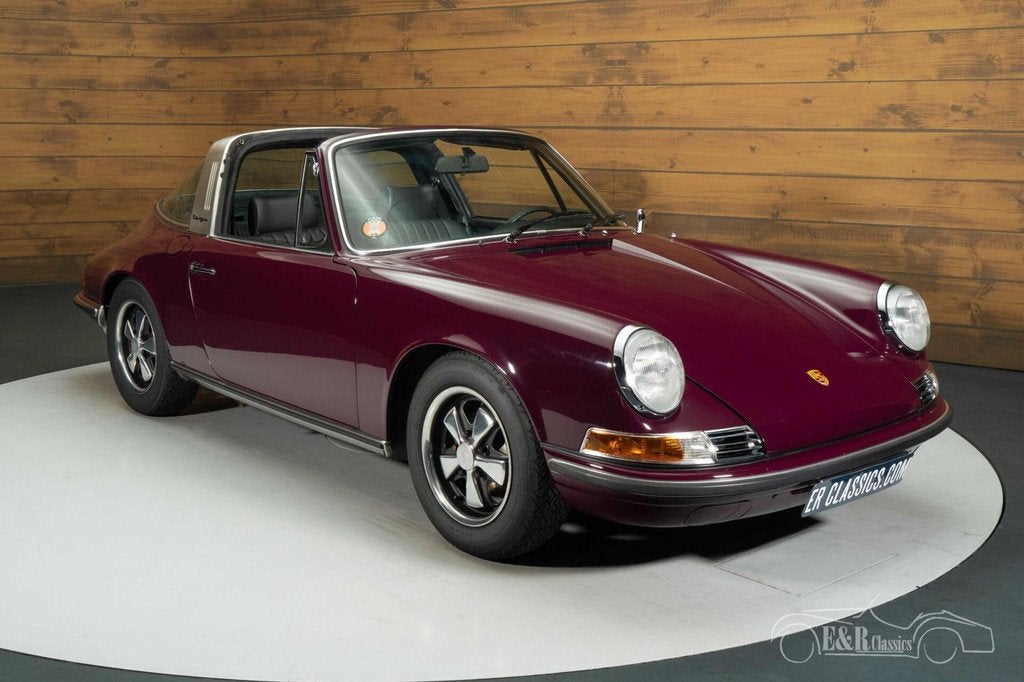 Porsche 911 T Olklappe Targa | 1972, Auto's, Oldtimers, Achterwielaandrijving, Zwart, Overige kleuren, Cabriolet