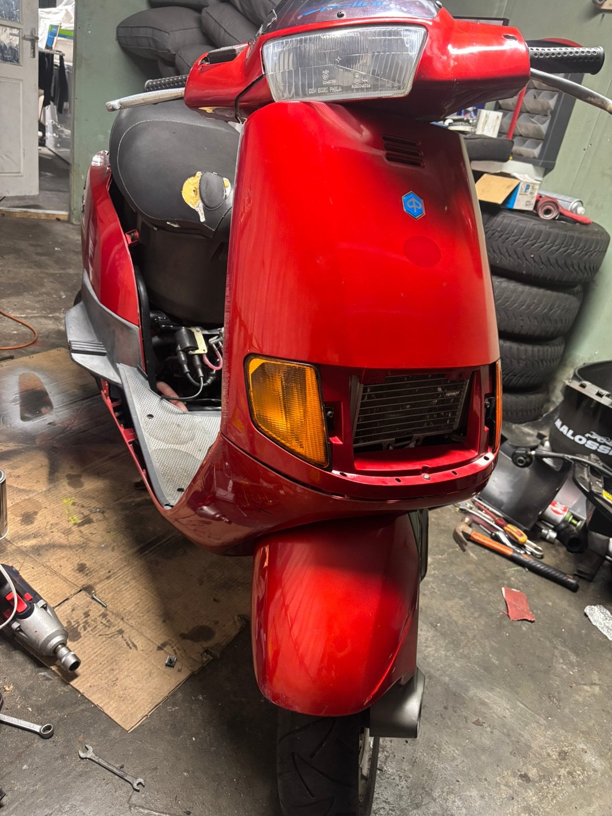 Piaggio skipper opknapper, Ophalen