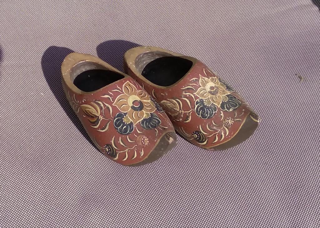 Vintage houten mini klompjes, Ophalen of Verzenden, Zo goed als nieuw