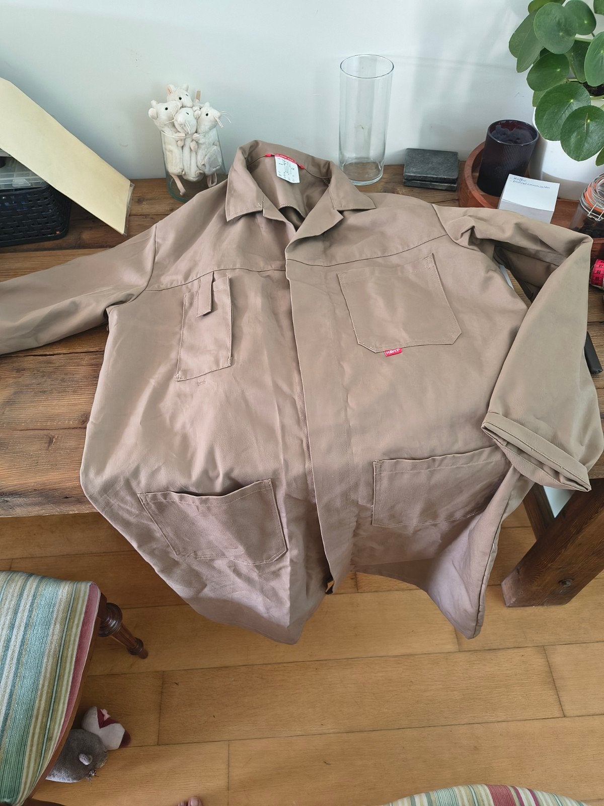 HAVEP Basic Stofjas Model 4023 (Kaki) – Maat 54 Katoen, Kleding | Heren, Ophalen, Nieuw
