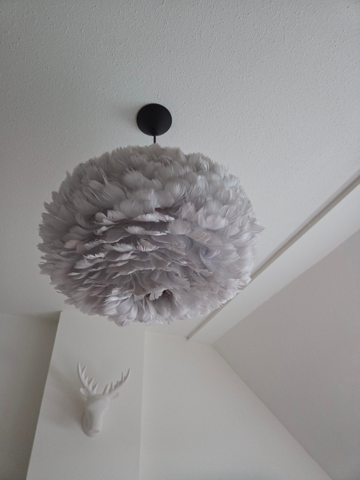 Hanglamp Vita EOS grijs - Ø 45cm, H 30cm, Ophalen of Verzenden, Gebruikt, Natuurlijk materiaal