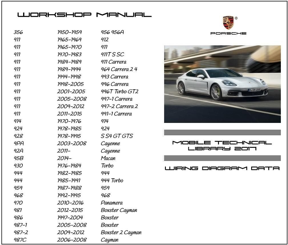 Porsche werkplaatshandboek + mobiele technische, Verzenden