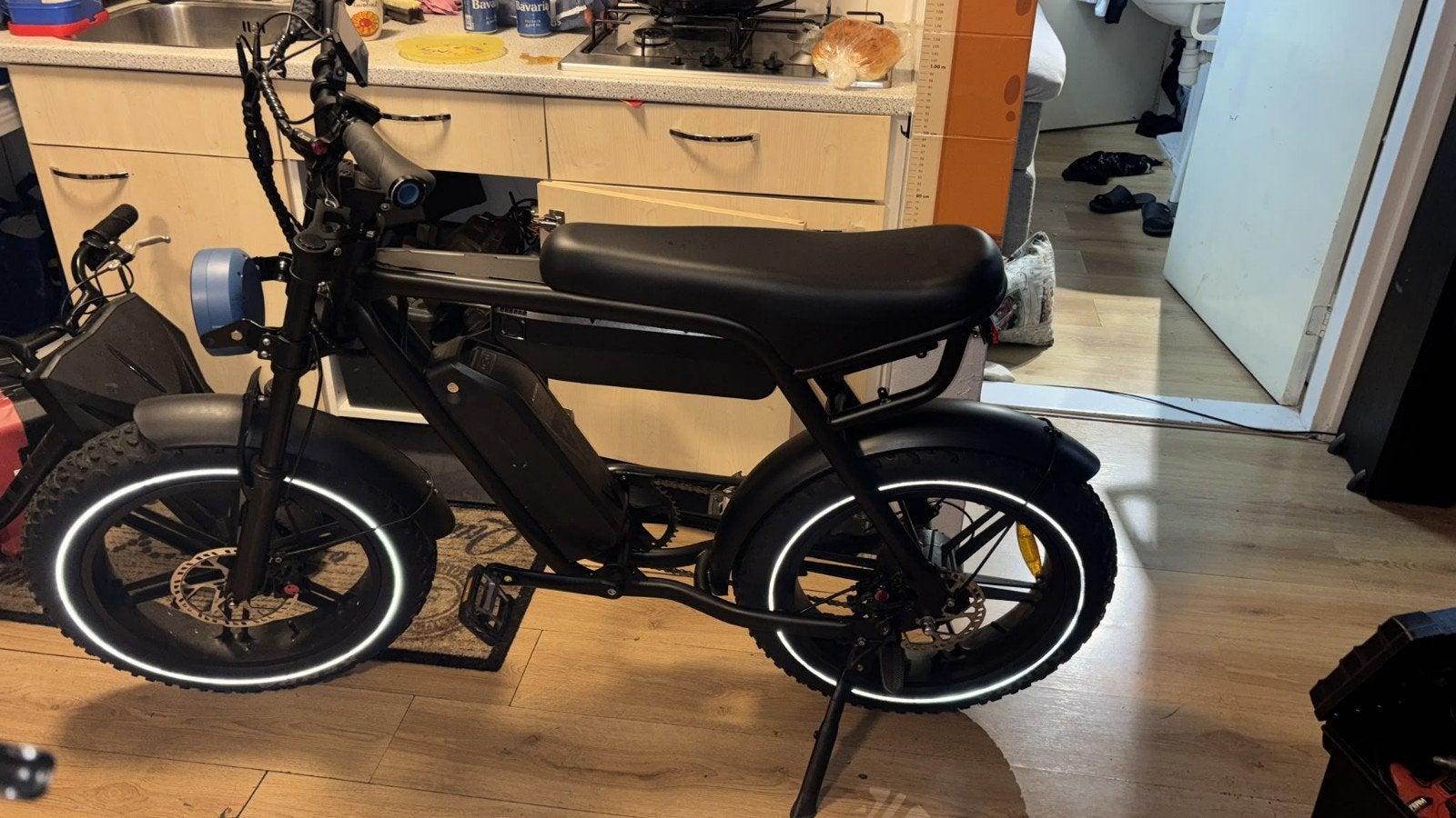 Elektrische Fatbike E-bike Zwart – Brede Banden, Ophalen of Verzenden, Nieuw, Schijfrem, Overige typen