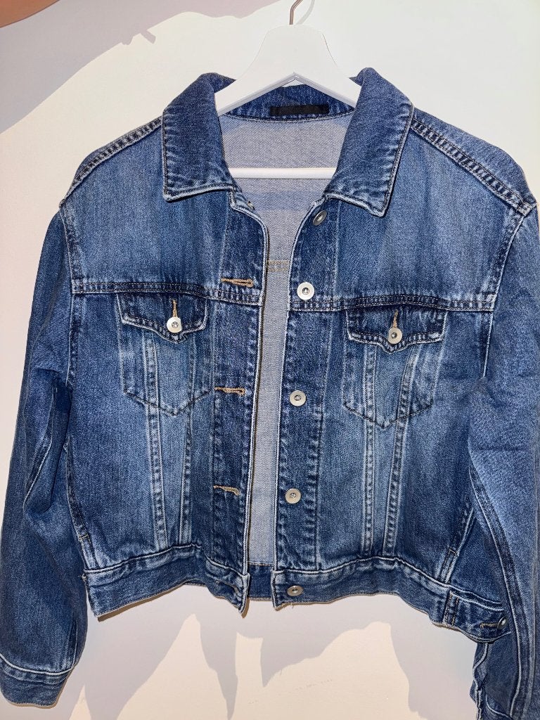 Denim jacket, Maat 38/40 (M), Blauw, Ophalen of Verzenden, Zo goed als nieuw