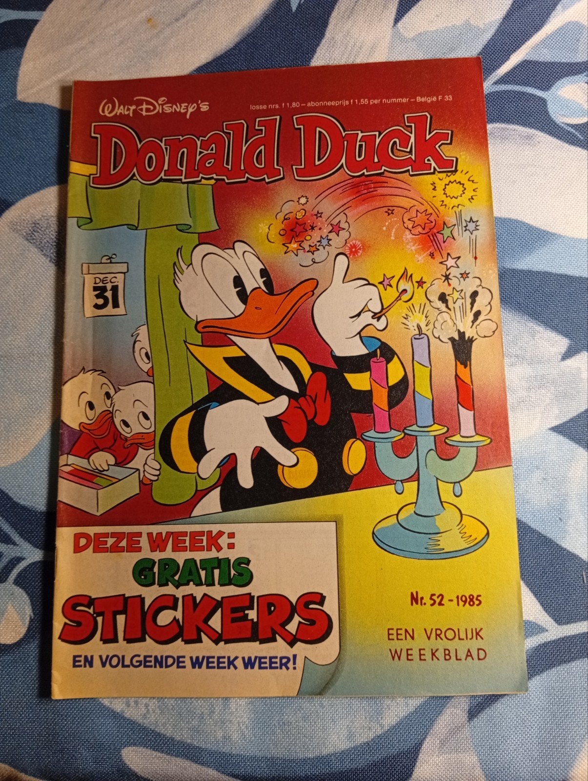 Donald Duck Weekblad Nr. 52 - 1985 (met stickers), Ophalen of Verzenden