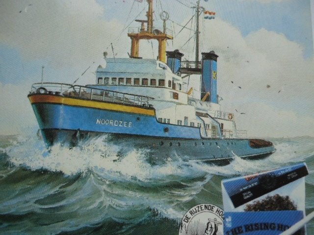 sticker oud VAN NELLE Schip Noordzee shag sigaret strip art, Verzenden, Zo goed als nieuw, Bedrijf of Vereniging