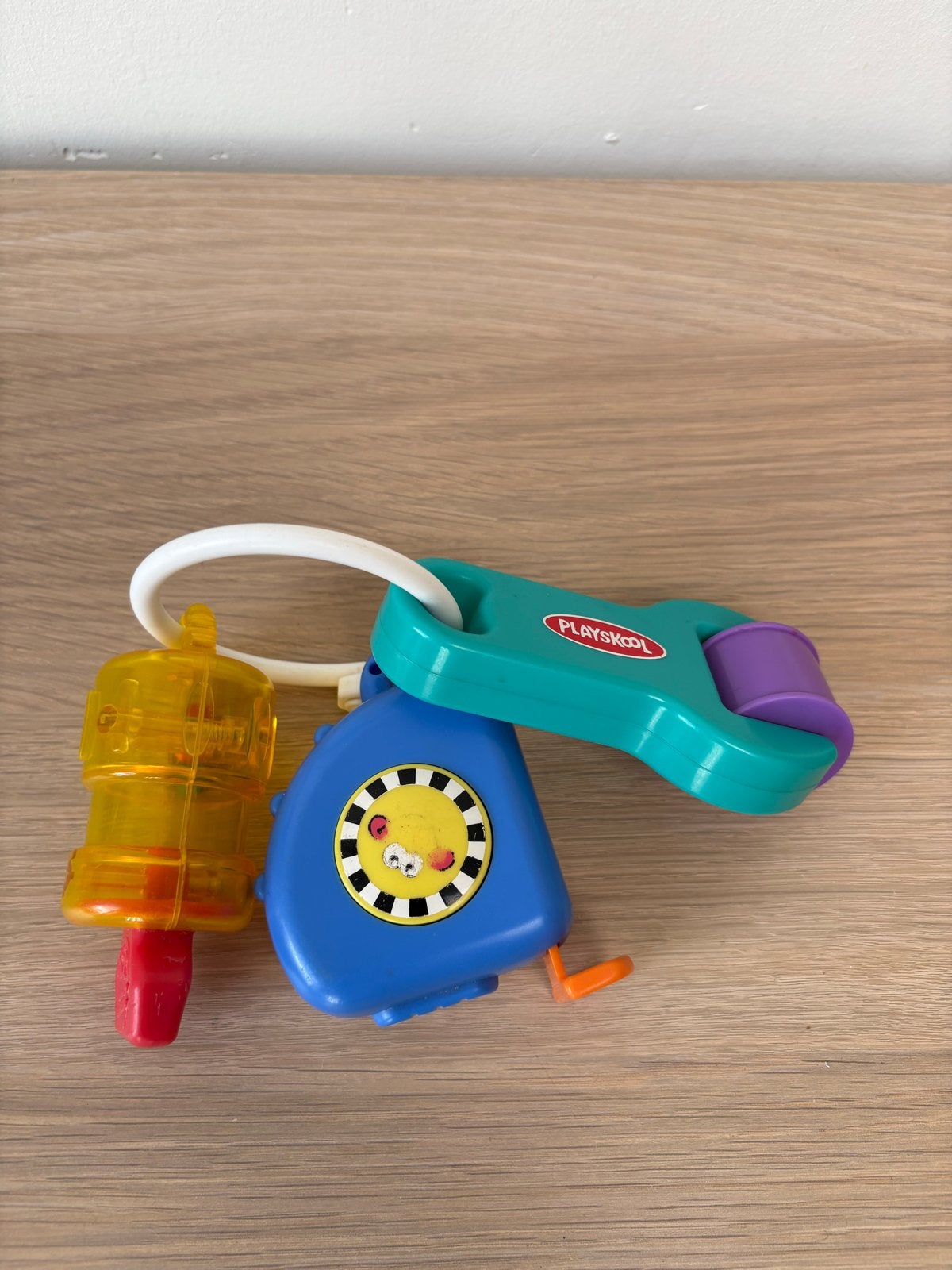 Playskool Rammelaar met sleutels en meetlint, Kinderen en Baby's, Ophalen of Verzenden, Zo goed als nieuw, Rammelaar, Met geluid