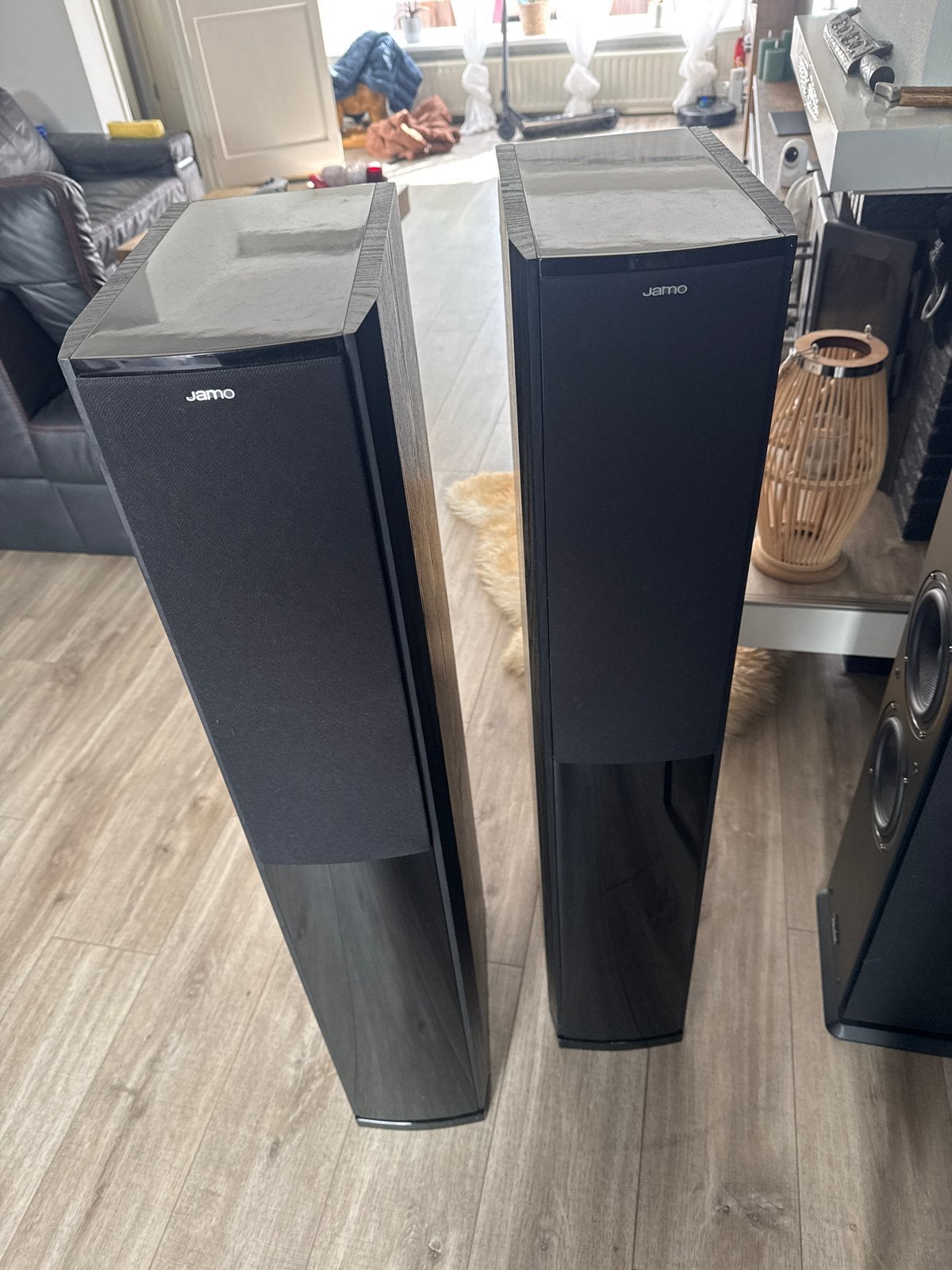 Jamo S 606 Vloerstaande Luidsprekers - Zwart, Audio, Tv en Foto, Vloerstaande luidspreker, 120 tot 150 watt, Ophalen of Verzenden