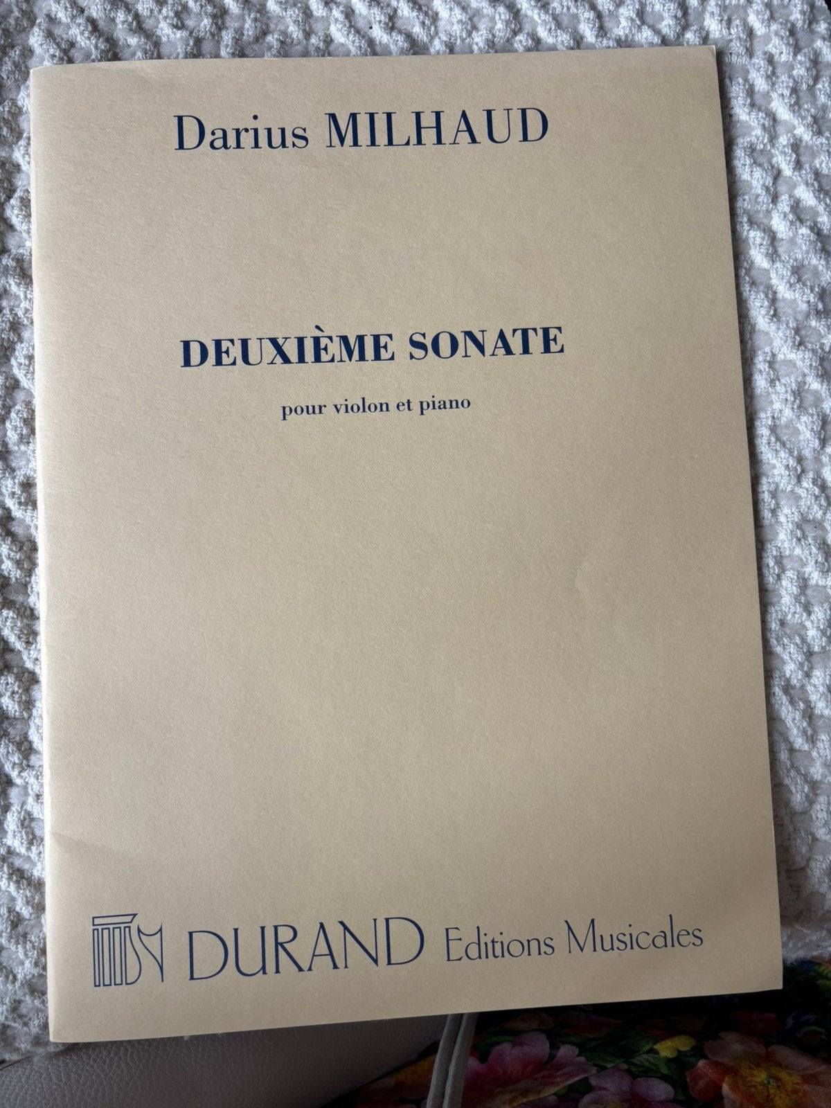 Milhaud- sonate voor viool en piano, Ophalen of Verzenden, Artiest of Componist, Klassiek, Piano