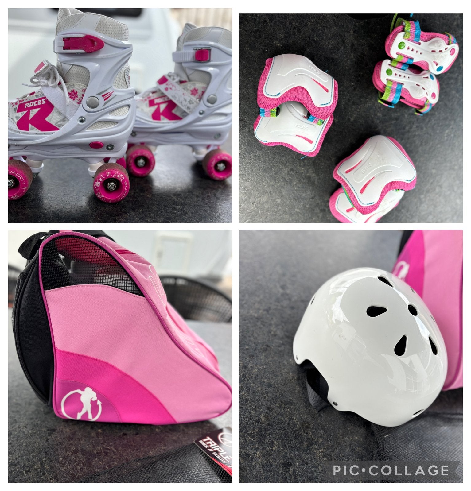 Roces rolschaatsen 34-37 complete set, Ophalen of Verzenden, Verstelbaar, Zo goed als nieuw