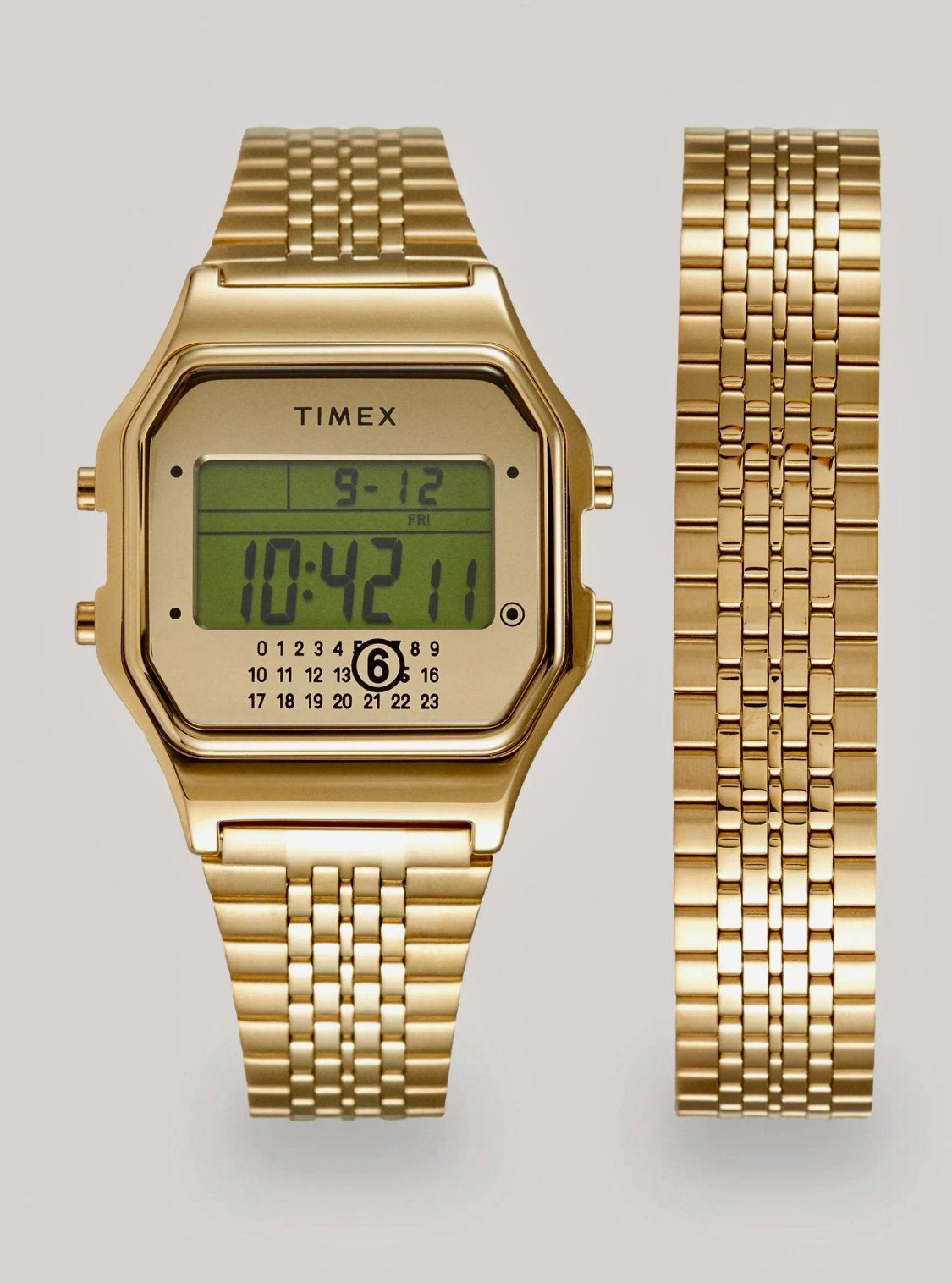 Timex mm6 Maison Margiela T80 gold new, Overige merken, Staal, Staal, Verzenden