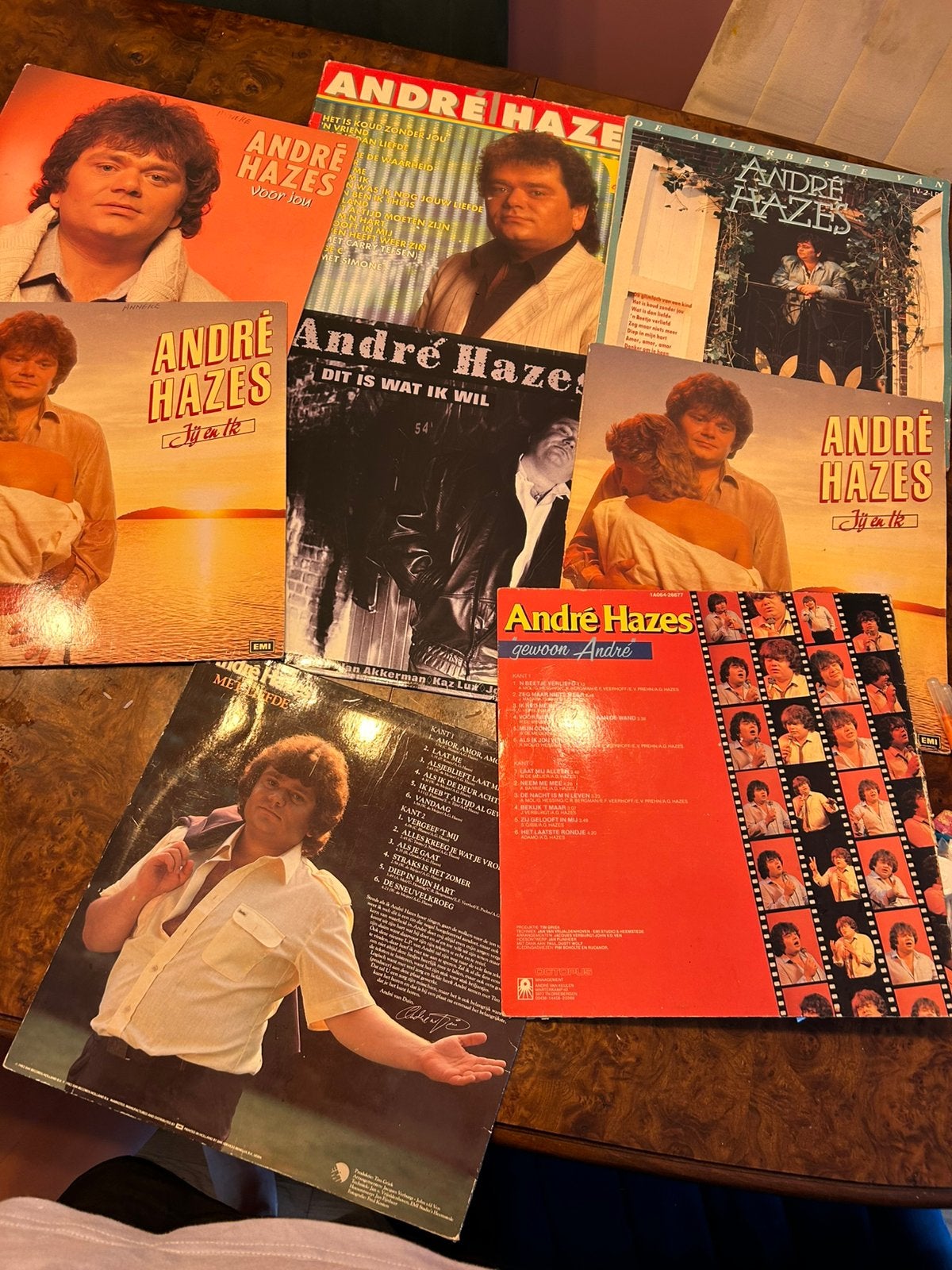 8 x vinyl platen van Andre Hazes, Ophalen of Verzenden, Gebruikt