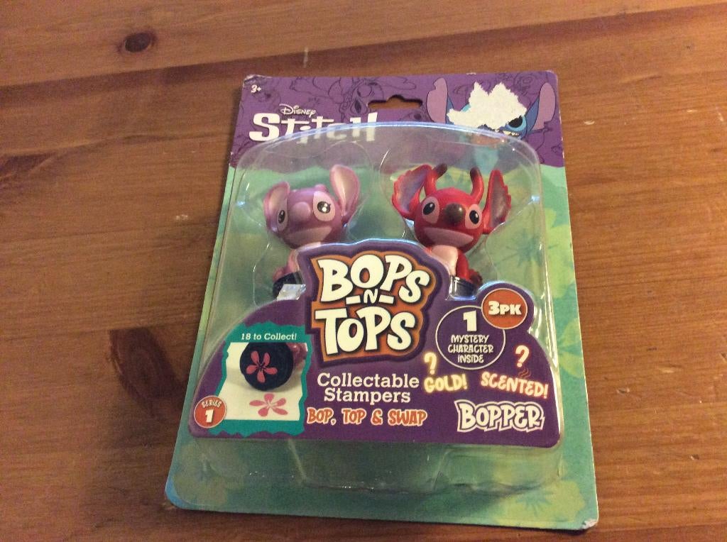 Disney Stitch Bops n Tops 3-pak. waarvan 1 mystery. Nieuw, Ophalen of Verzenden, Nieuw