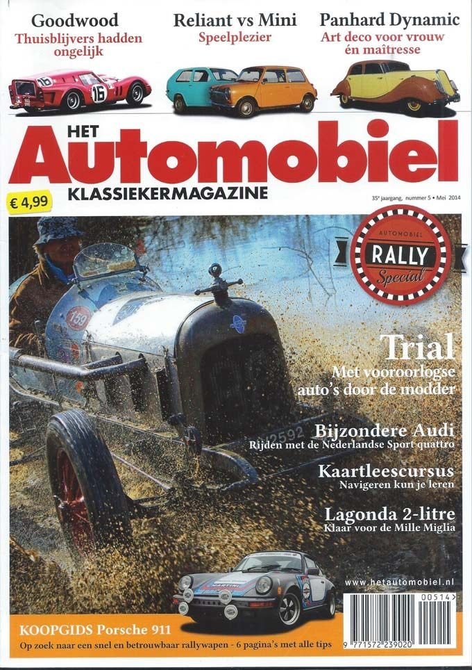 Automobiel 5 2014 : Porsche 911 - Mini Cooper 850 - Reliant, Ophalen of Verzenden, Gelezen, Algemeen