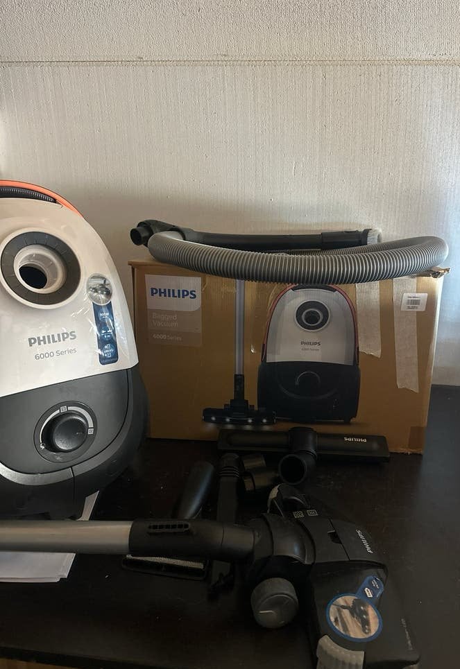 Philips 6000 Series Stofzuiger - Zo goed als nieuw, Stofzak, Ophalen of Verzenden, Zo goed als nieuw, .