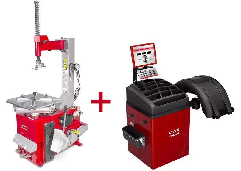 Set Bandenwisselaar BT100M 230V+ Balanceermachine BB350 230V, Ophalen, Nieuw