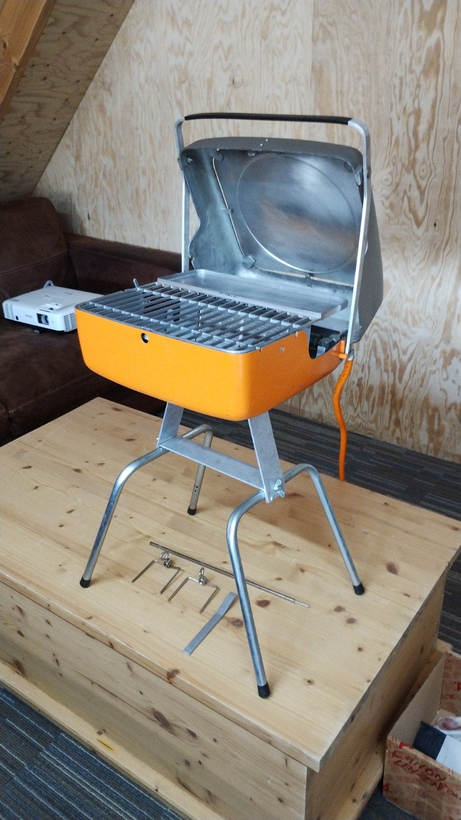 Vintage Dietz Gastronaut Gasgrill - Retro Oranje, Ophalen of Verzenden, Nieuw, Dietz - Metall