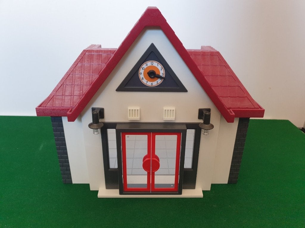 Playmobil school 6865 met 9456, Ophalen of Verzenden, Zo goed als nieuw, Complete set