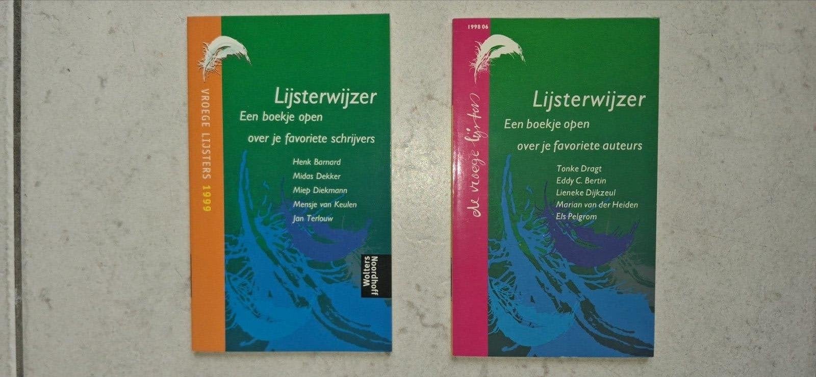 Lijsterwijzer: Vroege Lijsters 1999 & 1998.06 - samen 2.50, Ophalen of Verzenden, Gelezen, Diverse auteurs, Nederland