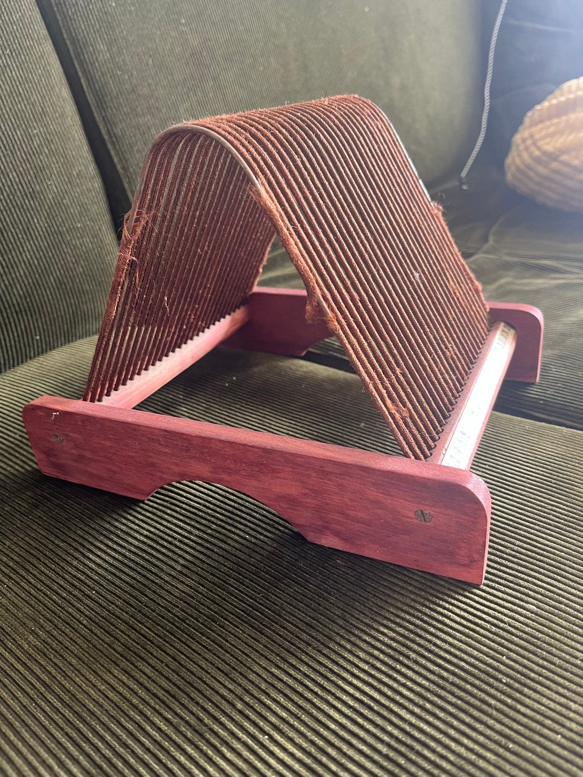 Vintage rek voor 25 singles - Houten vinylhouder, Ophalen of Verzenden, Gebruikt