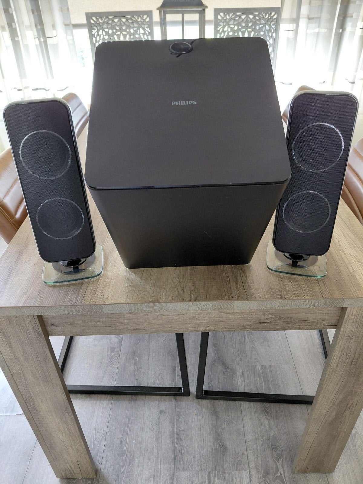 Philips HTS7200 Luidsprekers & Subwoofer (Zonder Receiver), Ophalen of Verzenden, Gebruikt, 2.1-systeem, Philips