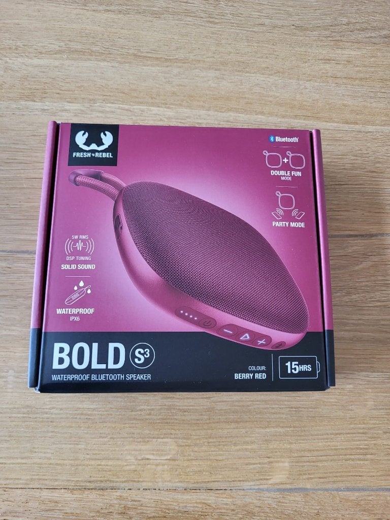 Fresh 'n Rebel speaker Bluetooth Bold S3 berry red, Audio, Tv en Foto, Overige merken, Nieuw, Ophalen of Verzenden, Draagbare speaker