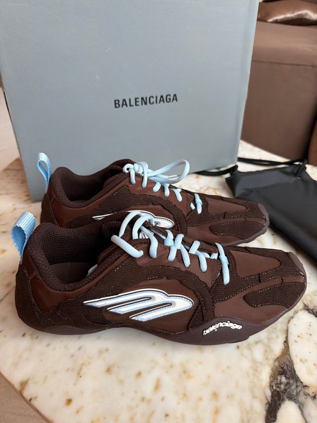 Balenciaga Monday Ultra sneakers - Nylon Chocolate Brown, Bruin, Nieuw, Ophalen of Verzenden, Sneakers of Gympen