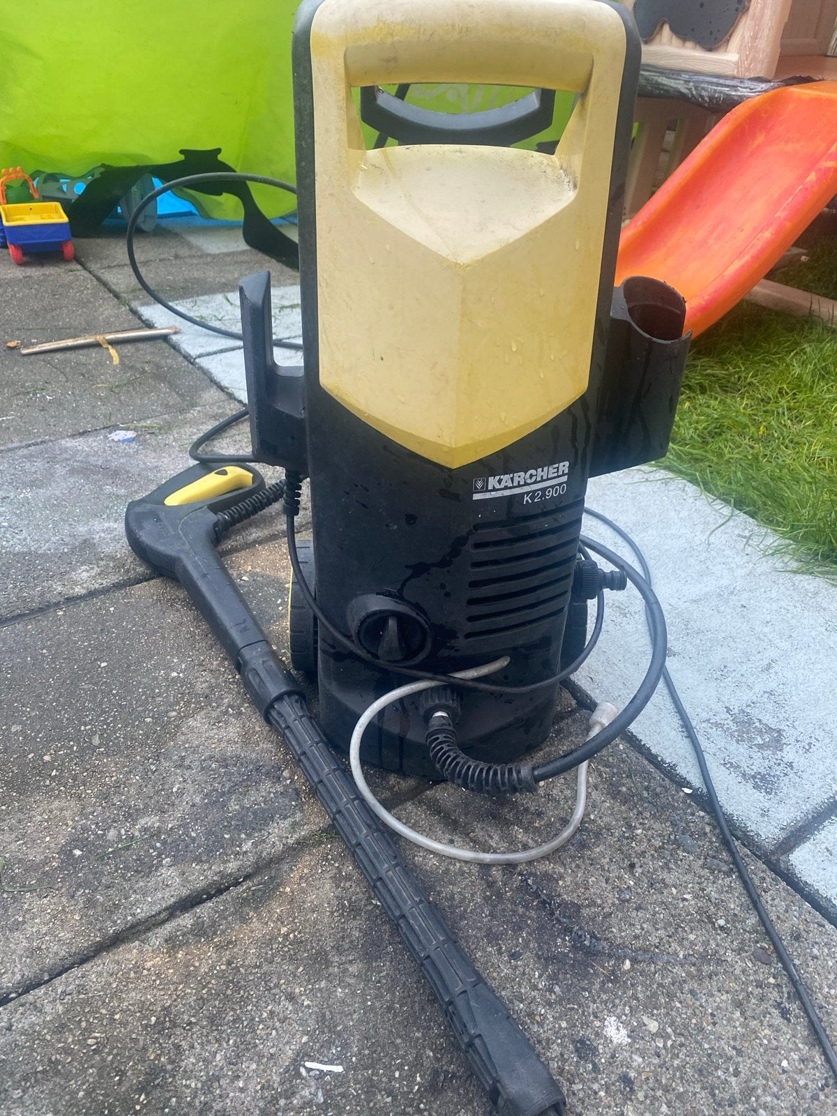 Kärcher K2.900 hogedrukreiniger met terrasreiniger, Tuin en Terras, Hogedrukreinigers, Ophalen, Gebruikt, Elektrisch