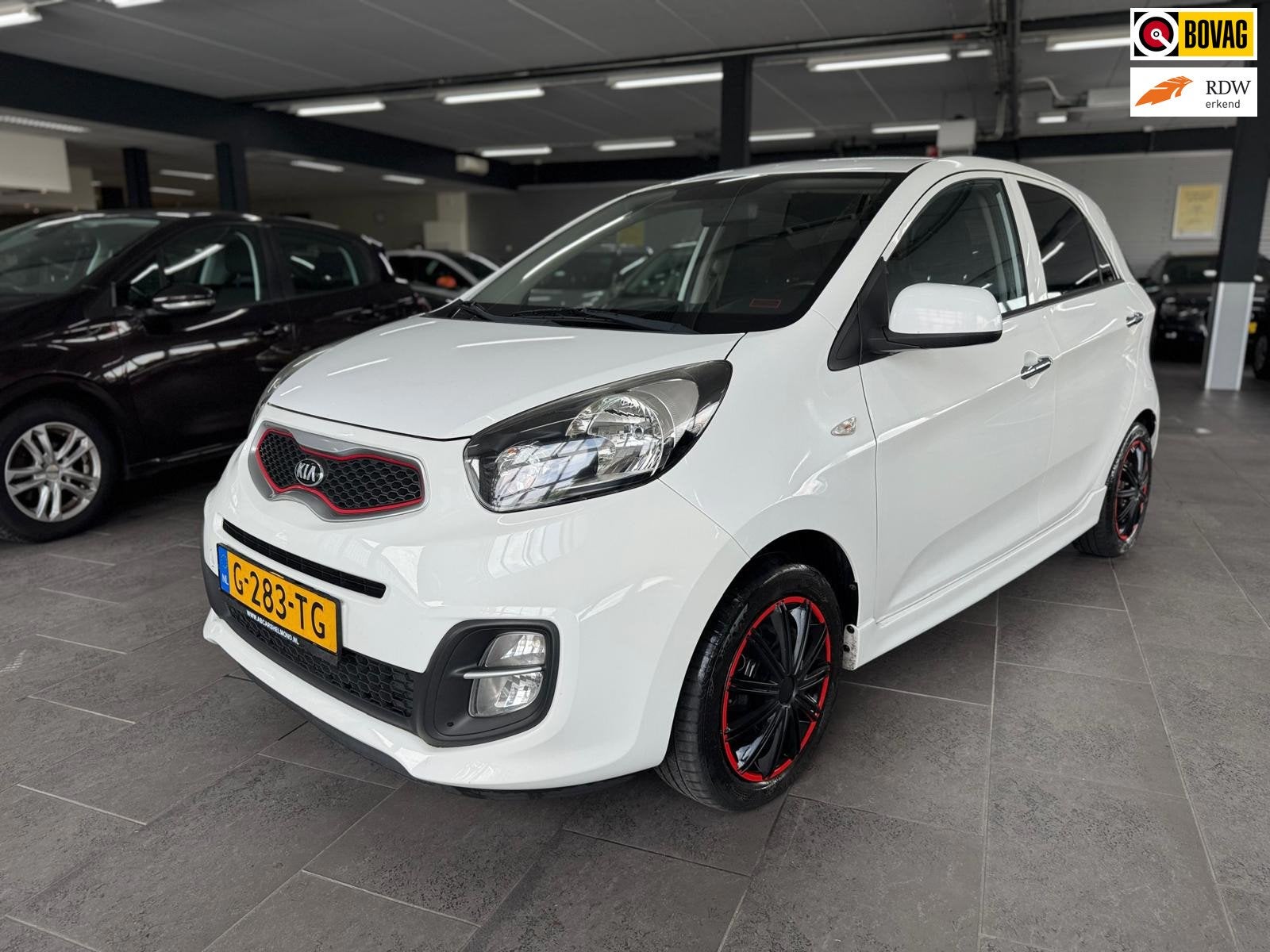 Kia Picanto 1.2 CVVT BusinessLine 5-deurs airco elektrische, Auto's, Voorwielaandrijving, Euro 5, Gebruikt, Zwart