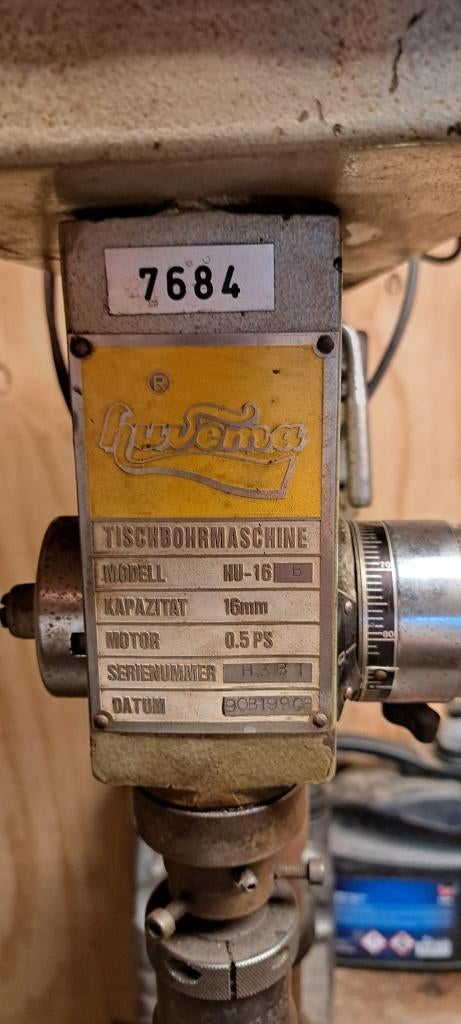 Kolomboormachine huvema HU 16, Doe-het-zelf en Verbouw, Ophalen, Gebruikt, Kolomboormachine