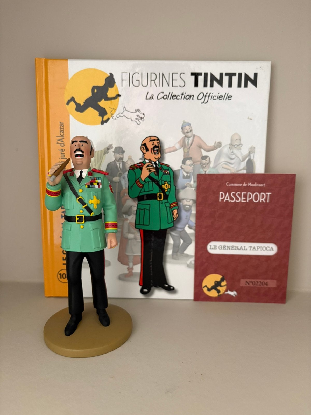 Kuifje/Tintin beeld Generaal Tapioca Moulinsart, Verzamelen, Stripfiguren, Ophalen of Verzenden, Kuifje, Zo goed als nieuw, Beeldje of Figuurtje