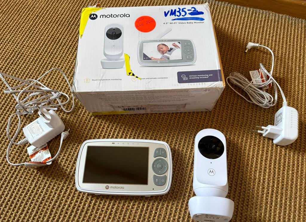 Motorola babyfoon vm35, Kinderen en Baby's, Babyfoons, Gebruikt, Camera, !, Ophalen of Verzenden