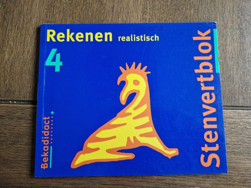 Stenvertblok Rekenen realistisch 4 – Groep 6 – Ongebruikt, Ophalen of Verzenden, Zo goed als nieuw, Overige niveaus, Wiskunde A