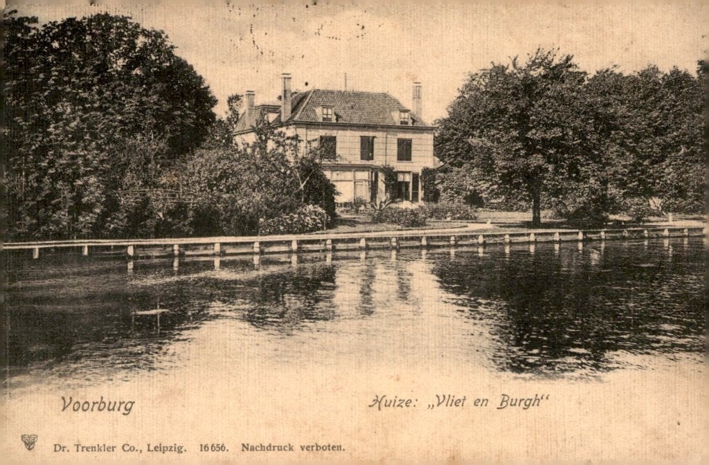 Voorburg Huize Vliet en Burgh # 371, Verzenden, Voor 1920, Gelopen, Zuid-Holland