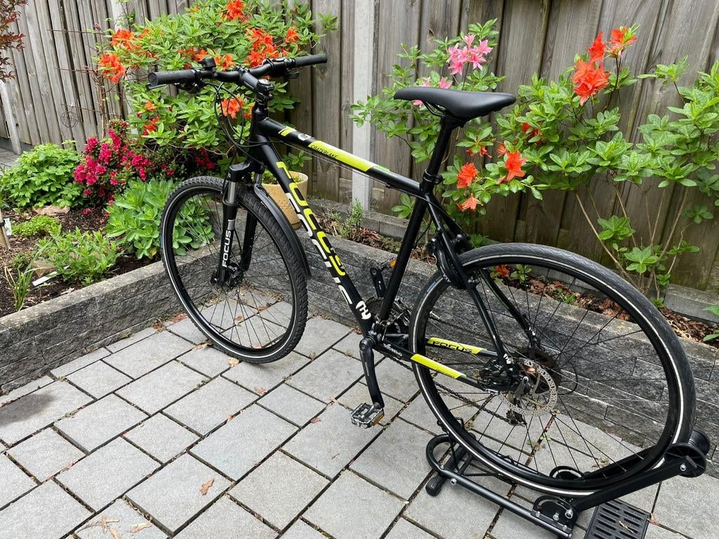Focus hybride fitness bike, shimano, verende voorvork, Ophalen