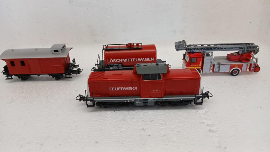 Marklin H0  - Brandweerset FX digitaal., Hobby en Vrije tijd, Modeltreinen | H0, Wisselstroom, Ophalen of Verzenden, Märklin, Gebruikt
