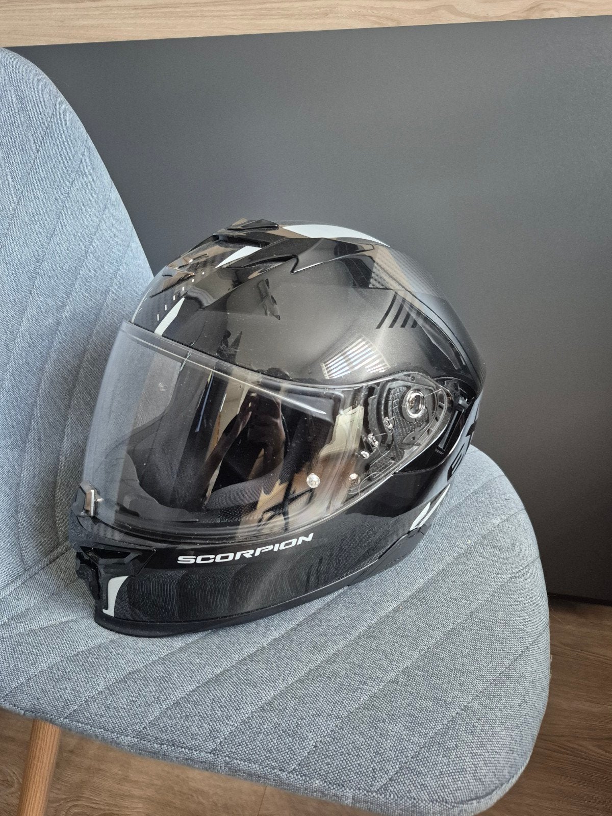 Motorhelm dames maat S Scorpion, Integraalhelm, S, Dames, Tweedehands
