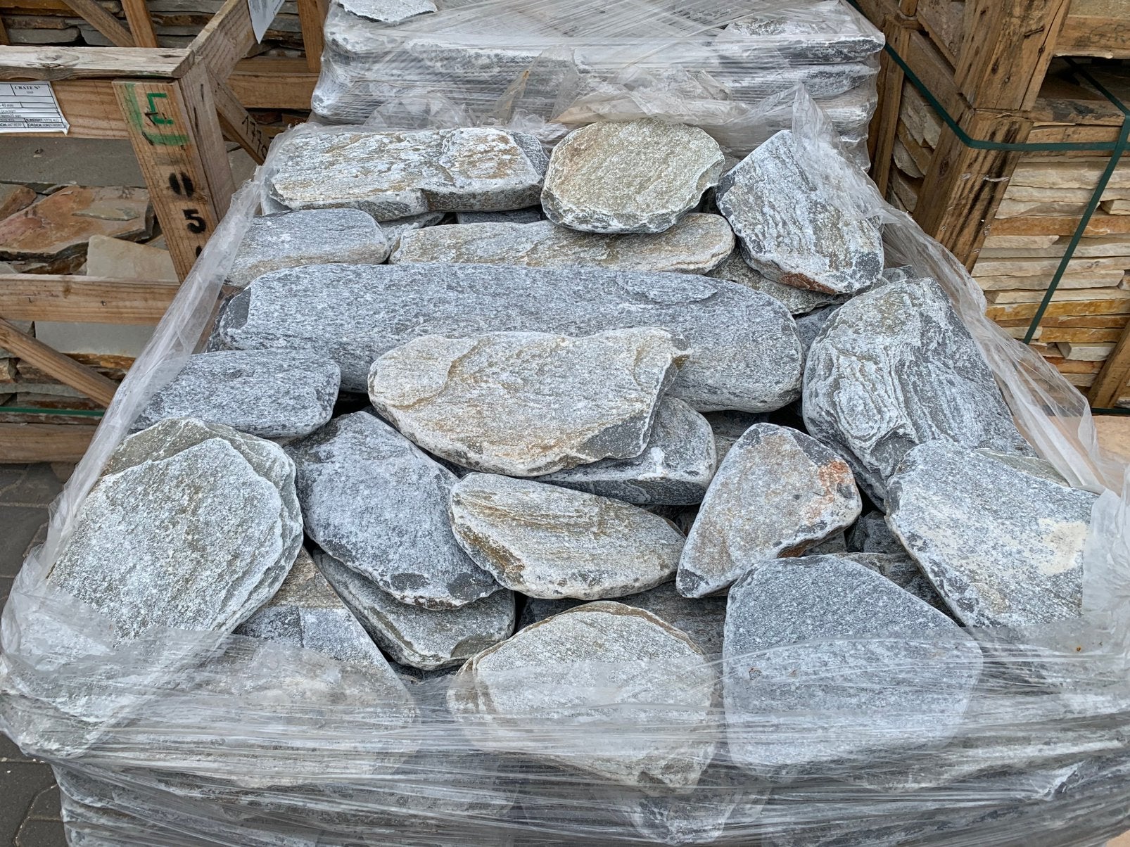 Veel soorten flagstones stepstones natuursteen tegels