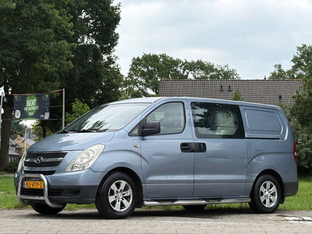 Hyundai H 300 2.5 CRDi Dynamic Dubbelcabine, Airco, trekhkaa, Auto's, Blauw, Origineel Nederlands, Bedrijf, 170 pk