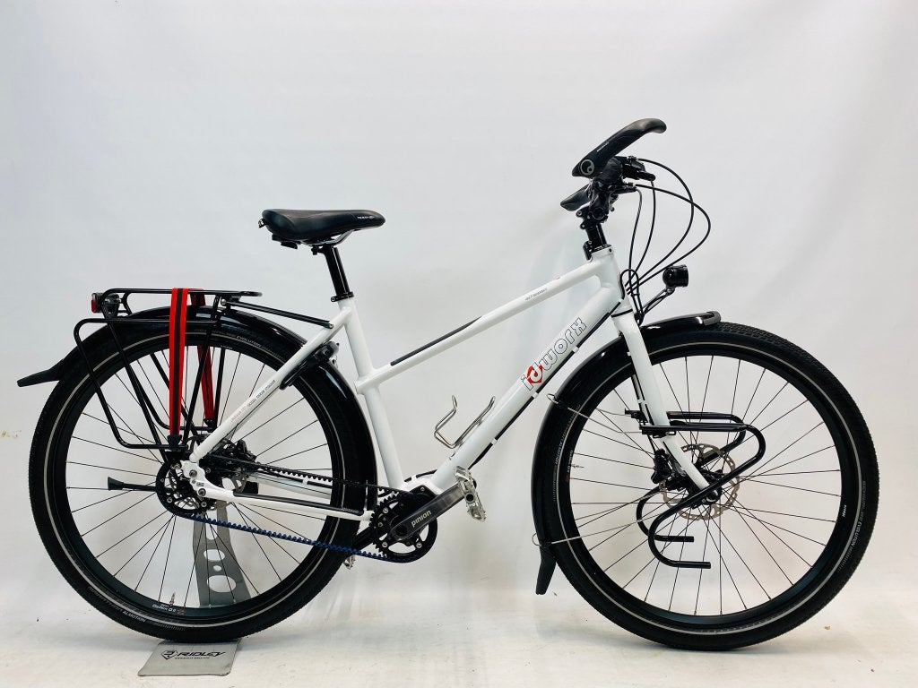 IDWORX oPinion Wit damesfiets L-56cm Naafdynamo SON + C1.12, Overige merken, Zo goed als nieuw, Schijfrem, Minder dan 10 versnellingen