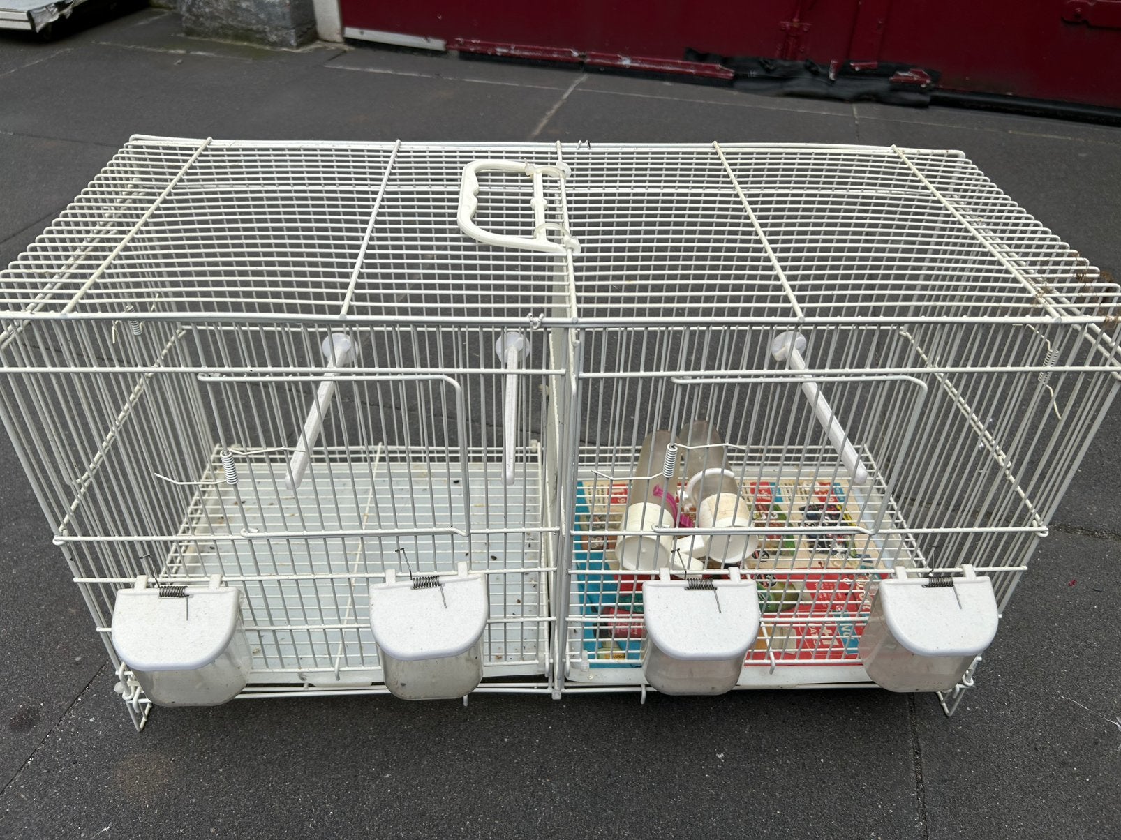 Twee delige vogel kooi. 60x24, Minder dan 60 cm, Kooi, Minder dan 75 cm, Ophalen of Verzenden