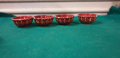 Schalenset 5-delig aardewerk rood, Huis en Inrichting, Keuken | Servies, Ophalen of Verzenden, 'T Olde Gre-j, Info@toldegrej.nl