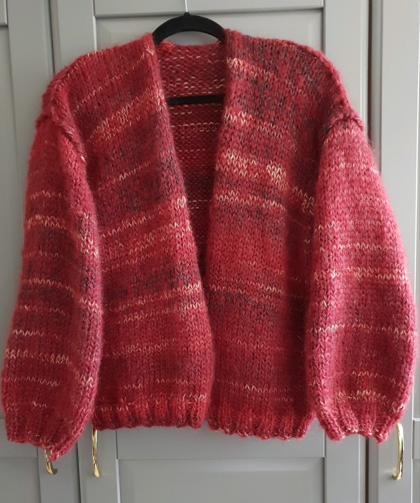 Nieuw handgemaakt mohair vest, maat tot 42., Ophalen of Verzenden, Nieuw, Maat 46/48 (XL) of groter, Rood