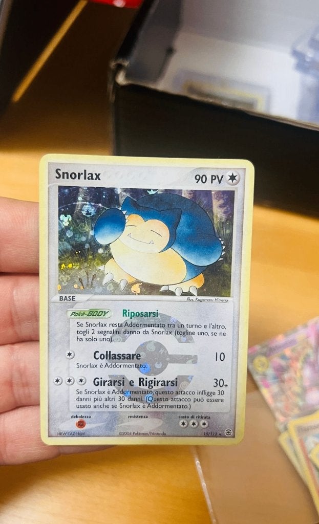 Snorlax 15/112 Reverse Holo Ex Fire Red Leaf Green Pokemon, Hobby en Vrije tijd, Verzenden, Zo goed als nieuw, Losse kaart, Foil