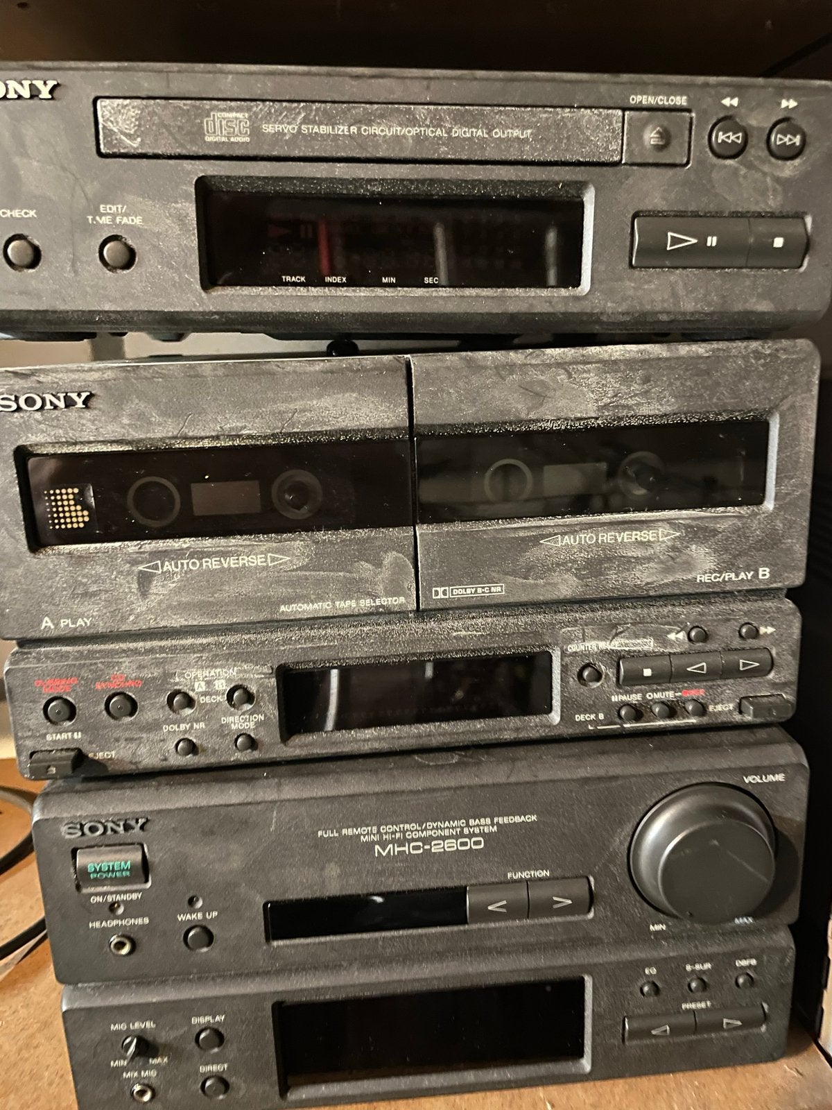 Sony Cassettedeck (dubbel) - Werkt niet, voor de handige Har, Ophalen, Dubbel, Sony, Auto-reverse